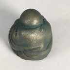 Chinese Iron Figurine Vtg Buddhist Monk Metal Okimono Statue KF437