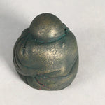 Chinese Iron Figurine Vtg Buddhist Monk Metal Okimono Statue KF437