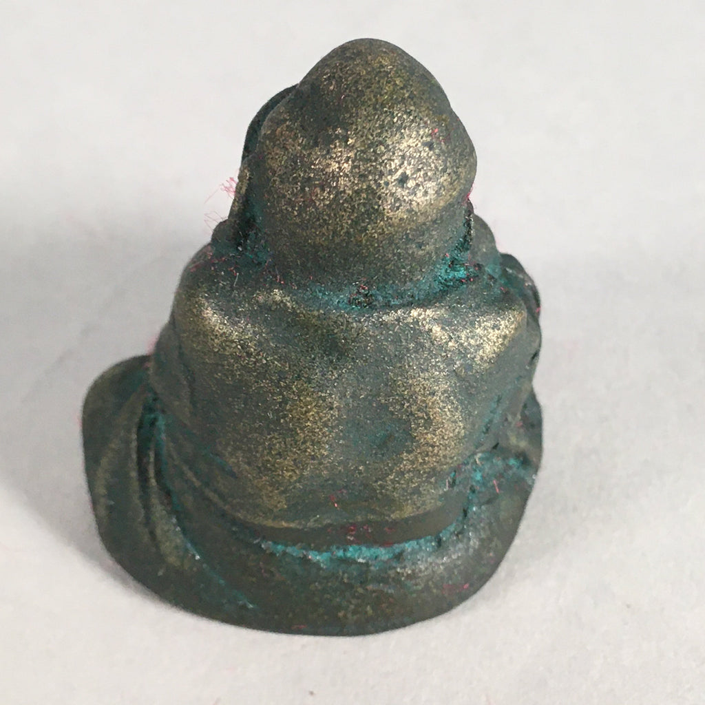 Chinese Iron Figurine Vtg Buddhist Monk Metal Okimono Statue KF438