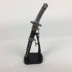 Chinese Miniature Sword Vtg With Sword Stand Sword Sheath Display Figurine BD72