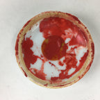 Chinese Porcelain Name Stamp Ink Container Vtg Red Seal Ink Bamboo Design JK240