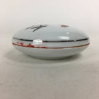 Chinese Porcelain Name Stamp Ink Container Vtg Red Seal Ink Bamboo Design JK240