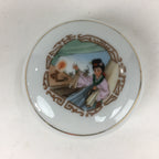 Chinese Porcelain Name Stamp Ink Container Vtg Red Seal Ink Woman Design JK273
