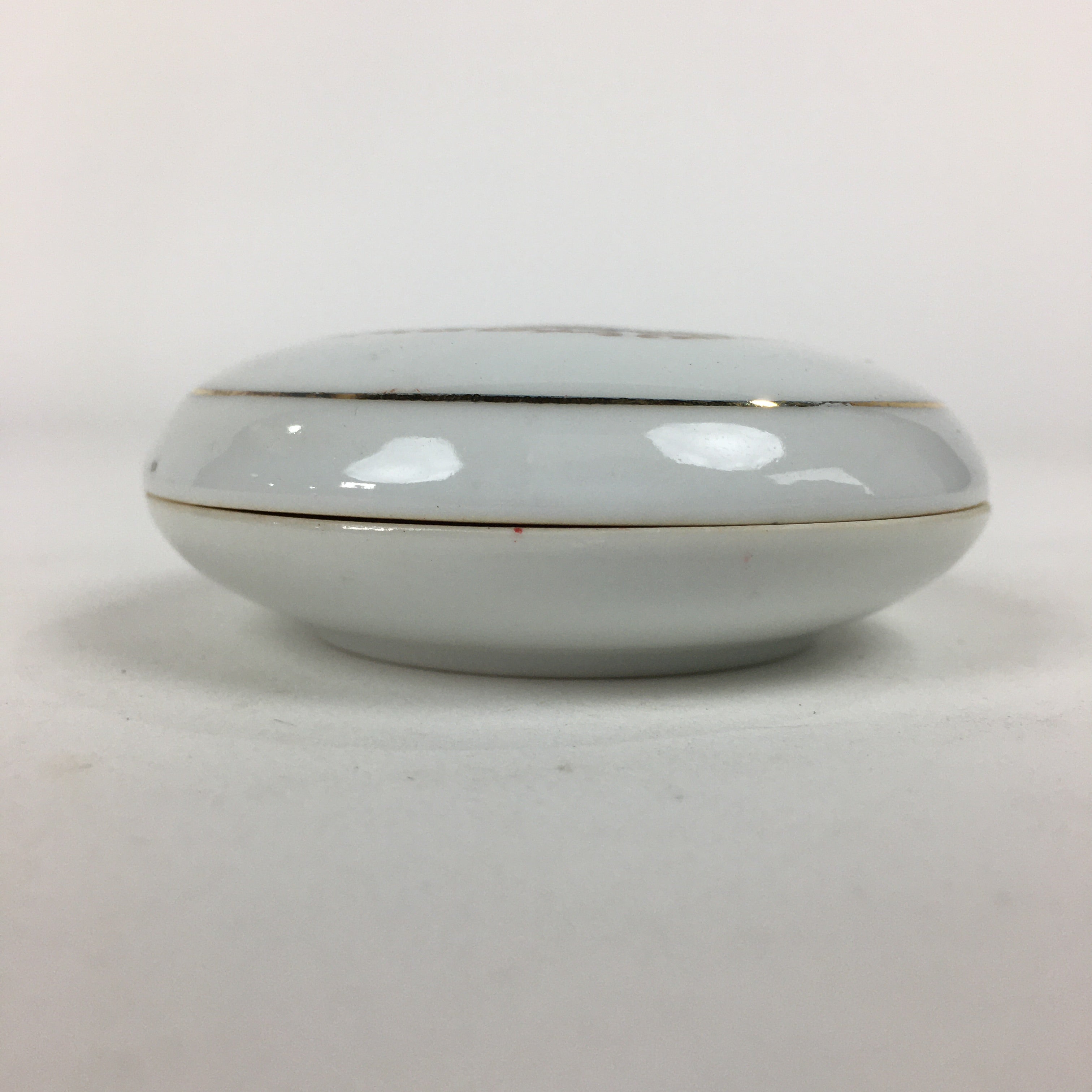Chinese Porcelain Name Stamp Ink Container Vtg Red Seal Ink Woman Design JK273
