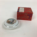 Chinese Porcelain Name Stamp Ink Container Vtg Red Seal Ink Woman Design JK273