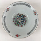 Chinese Porcelain Ramen Bowl Vtg Red Dragon Thunder Large Bowl Donburi PY217
