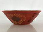 Chinese Porcelain Ramen Bowl Vtg Red Dragon Thunder Large Bowl Donburi PY217