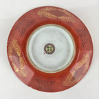 Chinese Porcelain Ramen Bowl Vtg Red Dragon Thunder Large Bowl Donburi PY218