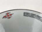 Chinese Porcelain Ramen Bowl Vtg Red Dragon Thunder Large Bowl Donburi PY219