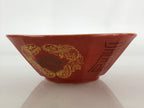 Chinese Porcelain Ramen Bowl Vtg Red Dragon Thunder Large Bowl Donburi PY220