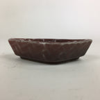 Chinese Porcelain Soy Sauce Dipping Dipping Dish Vtg Small Brown Shoyuzara PP851