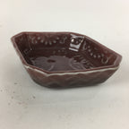 Chinese Porcelain Soy Sauce Dipping Dipping Dish Vtg Small Brown Shoyuzara PP851