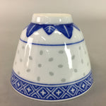Chinese Porcelain Teacup Blue and White Vtg Sometsuke Yunomi Openwork QT55