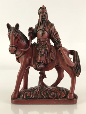 Chinese Stone Statue Warrior on Horseback Romance of the Three Kingdoms BD844