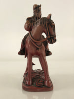 Chinese Stone Statue Warrior on Horseback Romance of the Three Kingdoms BD844