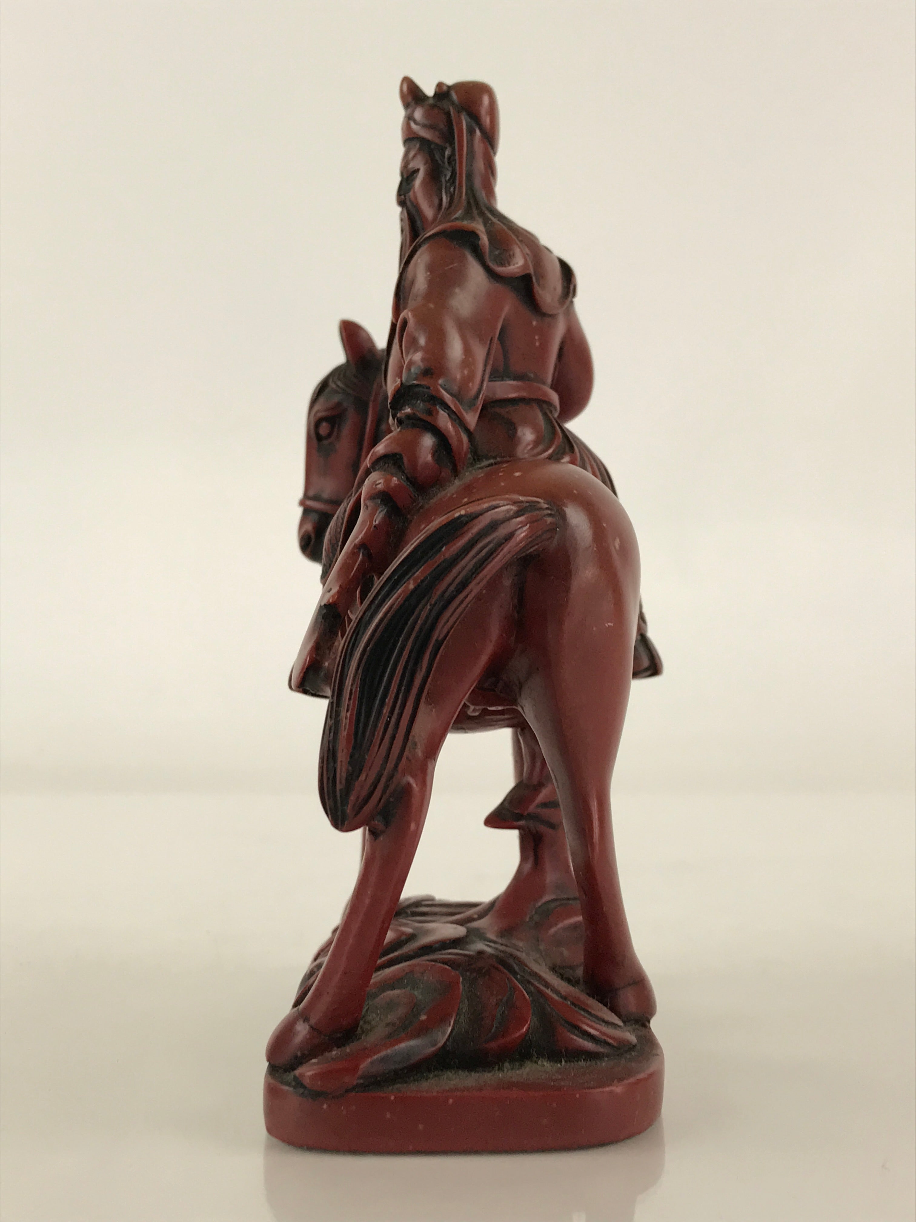 Chinese Stone Statue Warrior on Horseback Romance of the Three Kingdoms BD844