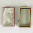 Chinese Sumi Solid Ink Vtg Golden Cicada Design Ink Glass Lidded Box Semi JK319