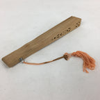Chinese Wood Folding Scented Hand Fan Vtg Sensu Sandal Wood Carving 4D541
