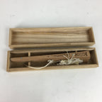 Chinese Wood Folding Scented Hand Fan Vtg Sensu Sandal Wood Carving Brown 4D493