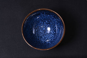 Drinking vessel, Large sake cup, teacup, Galaxy, Tenmoku shape - Shinemon kiln,
