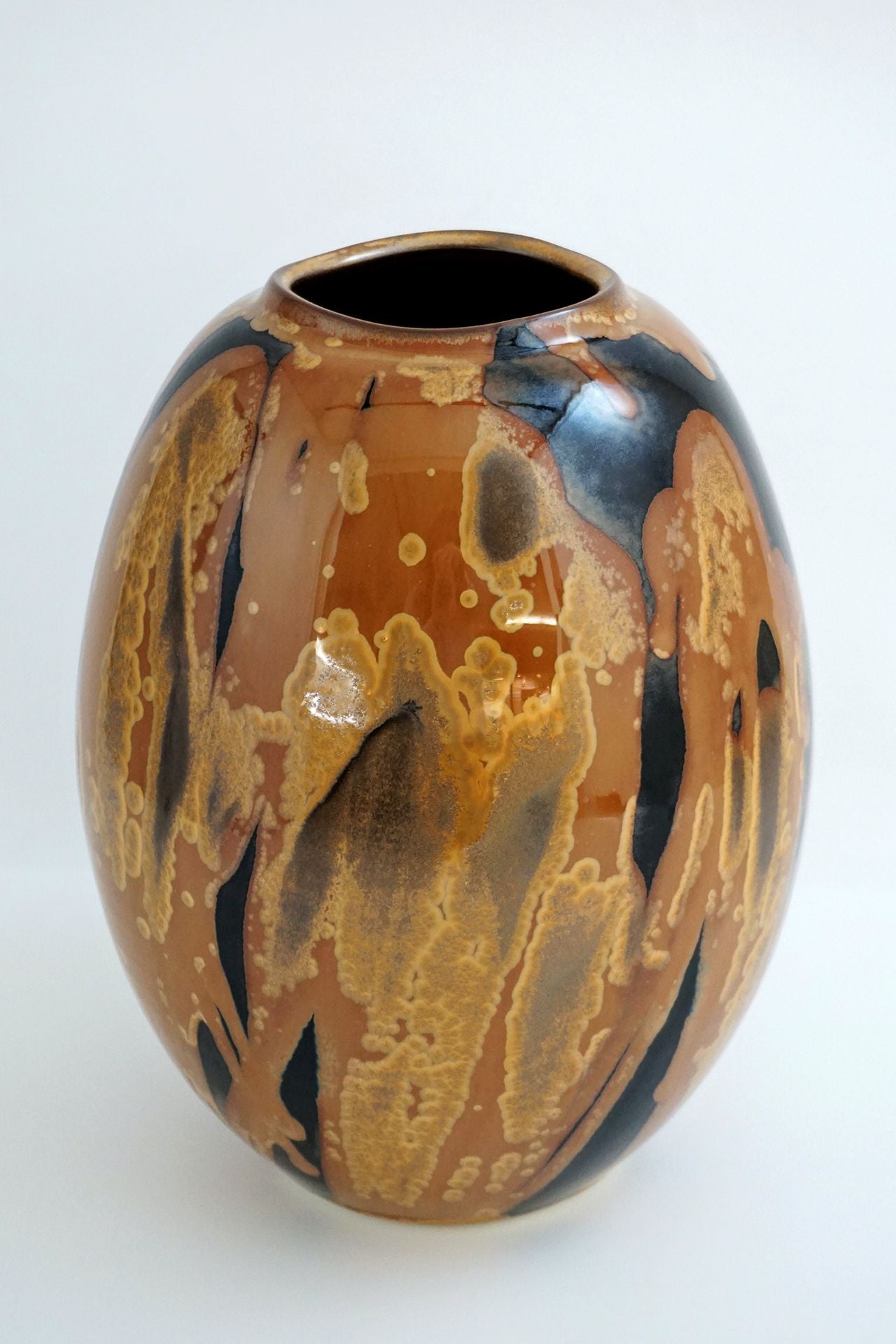 Flower vessel, Vase, God of thunder - Shinemon kiln, Arita ware