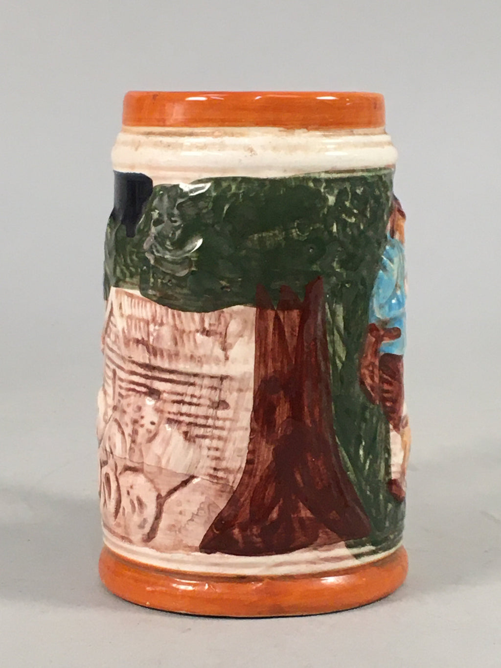 German Ceramic Beer Mug Vtg Pottery Stein Drinking Cup PP396