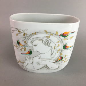 German Porcelain Flower Vase Vtg Kabin Ikebana Rosen Thal Stdio Line PX259