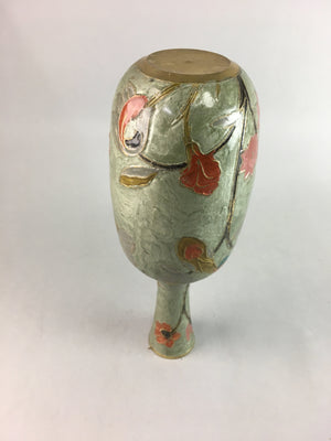 Indian Flower Vase Cast Metal Arrangement Pottery Floral Design From Japan FV835