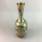 Indian Flower Vase Cast Metal Arrangement Pottery Floral Design From Japan FV835