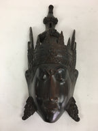 Indonesia Wood Carving Decoration Vtg Bali Island Folk Craft Face Mask BD768
