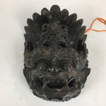 Indonesia Wood Carving Decoration Vtg Bali Island Folk Craft Face Mask BD769