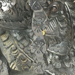 Indonesia Wood Carving Statue Vtg Bali Island Folk Craft Dark Brown BD699