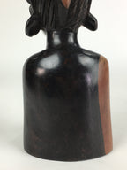 Indonesia Wood Carving Statue Vtg Bali Island Folk Craft Woman BD811