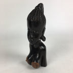 Indonesia Wood Carving Statue Vtg Bali Island Folk Craft Woman BD811