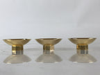 Japanese 24K GP Gold Plated Drinking Sake Cup Vtg Hoju-Hai Metal Sakazuki PX672