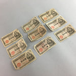 Japanese 50 sen Currency Paper Money 9pc Set Vtg Bank Bill Cash Banknote J765