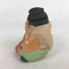 Japanese 7 Lucky Gods Ebisu Figurine Vtg Plaster Ornament Okimono Doll BD785