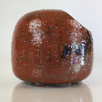 Japanese Akaraku Ware Incense Burner Vtg Pottery Ceramic Koro PY110