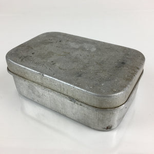 Japanese Aluminum Bento Box Vtg Lunch Box Lidded Container Silver JK39, Online Shop
