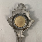 Japanese Analog Thermometer Vtg Metal Key Gold Red Needle J980