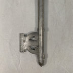 Japanese Analog Thermometer Vtg Metal Key Gold Red Needle J980