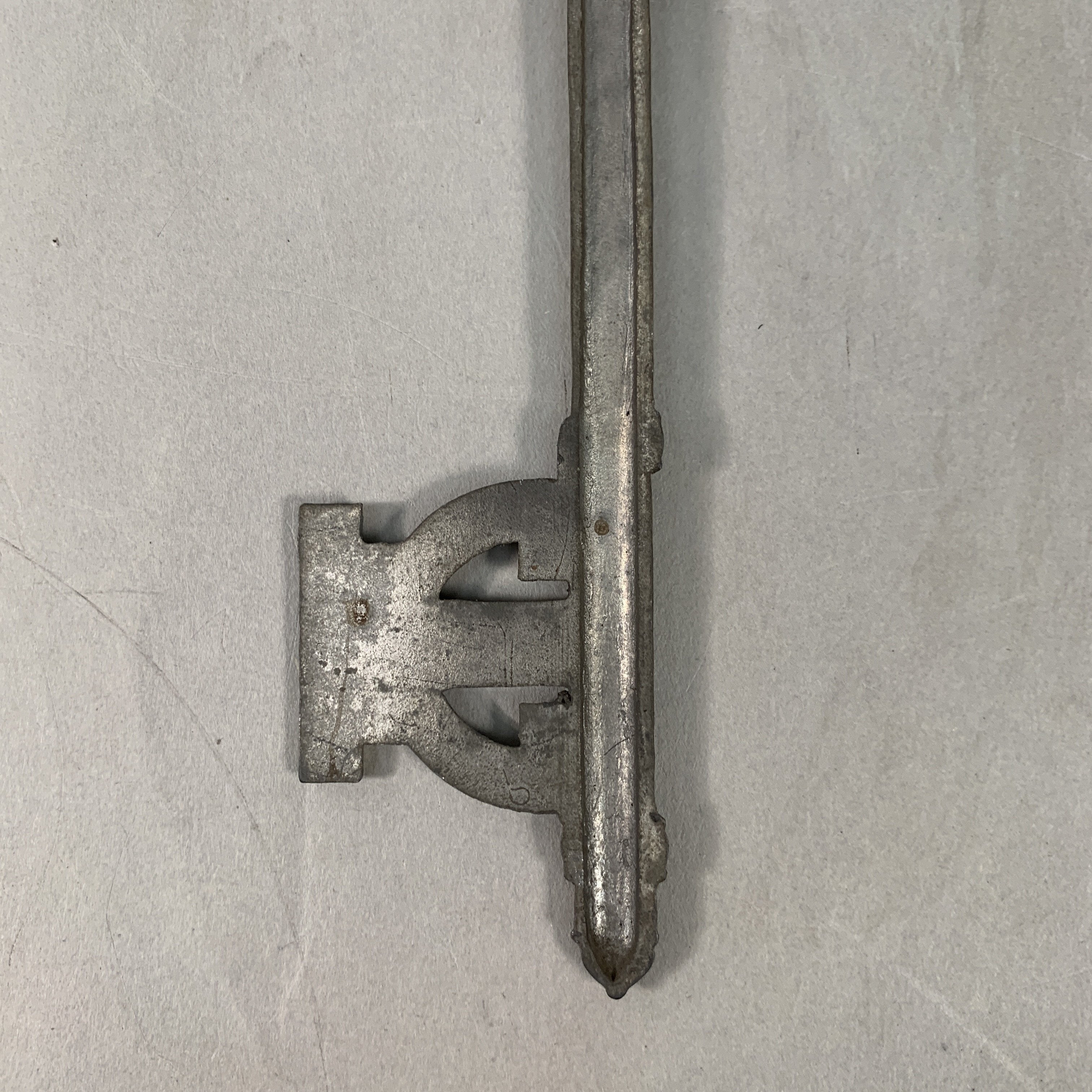 Japanese Analog Thermometer Vtg Metal Key Gold Red Needle J980