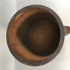 Japanese Antique Handmade Wooden Rice Bucket Masu Brown JK182