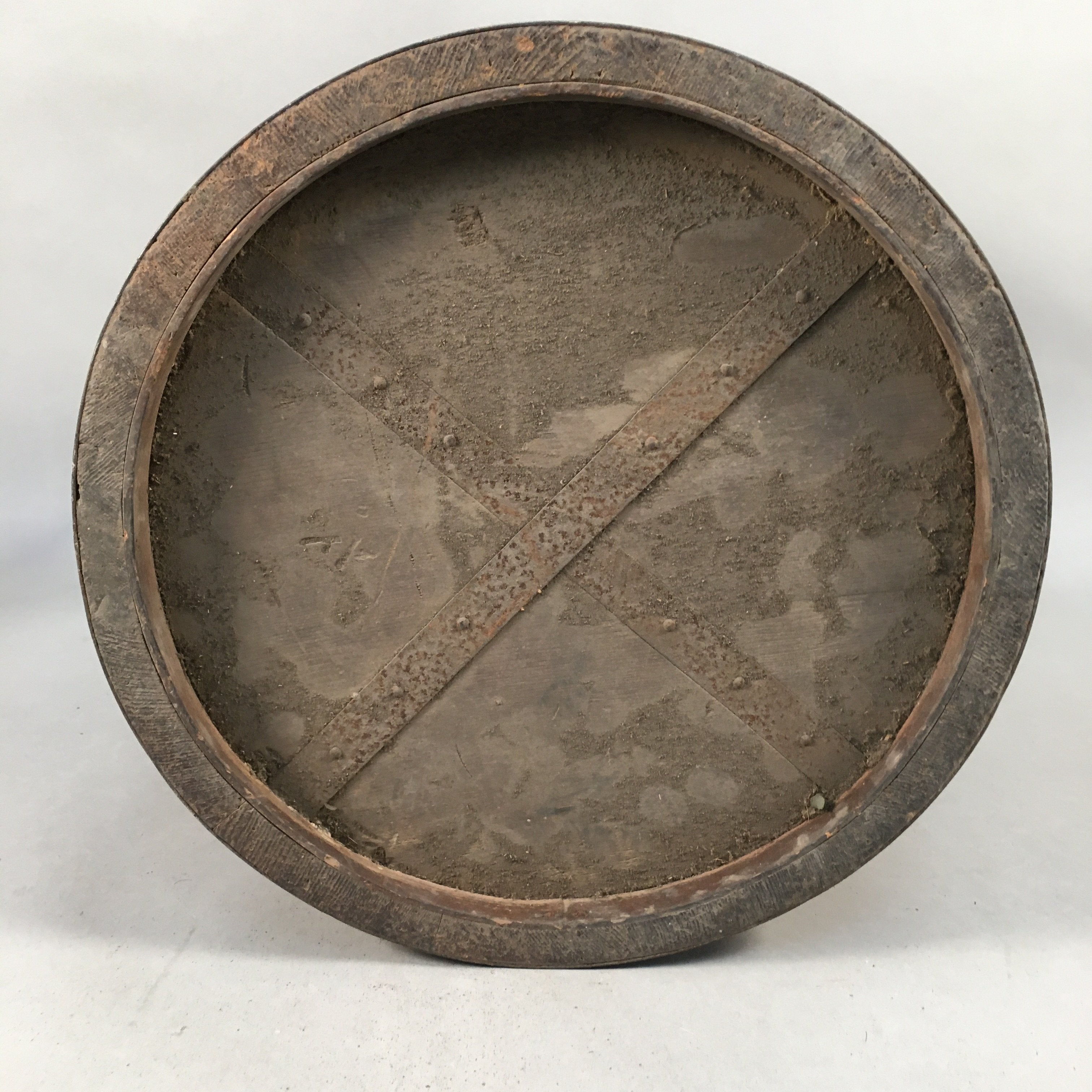 Japanese Antique Handmade Wooden Rice Bucket Masu Brown JK182