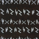 Japanese Antique Ise Katagami Kimono Stencil Edo Era Abstract Symbol Row A378