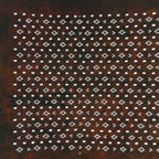 Japanese Antique Ise Katagami Kimono Stencil Edo Era Diamond Petal A244