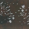 Japanese Antique Ise Katagami Kimono Stencil Edo Era Floral Leaf Pattern A278