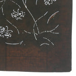 Japanese Antique Ise Katagami Kimono Stencil Edo Era Flower Leaf Pattern A282