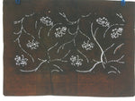 Japanese Antique Ise Katagami Kimono Stencil Edo Era Flower Leaf Pattern A282
