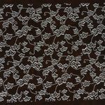 Japanese Antique Ise Katagami Kimono Stencil Edo Era Leaf Flower dot line A237